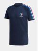 adidas Originals t-shirt 3 Stripes blauw