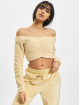 adidas Originals T-Shirt manches longues Crop beige