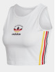 adidas Originals top Originals 3 Stripes wit
