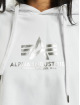 Alpha Industries Bluzy z kapturem Basic Foil Print bialy