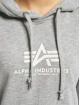 Alpha Industries Bluzy z kapturem New Basic szary