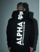 Alpha Industries Hettegensre Back Print Reflective svart