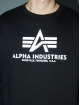 Alpha Industries Maglia Basic Reflective Print nero
