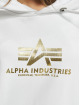 Alpha Industries Mikiny New Basic Foil Print biela