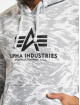 Alpha Industries Mikiny Basic Camo biela