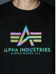 Alpha Industries Pulóvre Basic Rainbow Reflective èierna