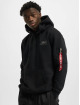 Alpha Industries Sweat capuche Back Print Foil Print noir