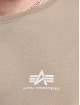 Alpha Industries t-shirt Basic Small Logo beige