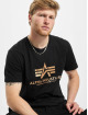 Alpha Industries T-Shirt Basic Foil Print black