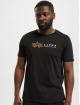 Alpha Industries T-Shirt Label Foil Print black