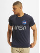 Alpha Industries T-Shirt NASA Reflective blau