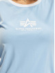 Alpha Industries T-Shirt Basic Contrast ML bleu