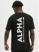 Alpha Industries T-Shirt Backprint schwarz