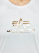Alpha Industries T-Shirt New Basic Foil Print weiß