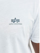 Alpha Industries T-Shirt Basic Small Logo Rainbow Ref. white