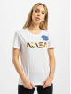 Alpha Industries T-Shirty Nasa PM T bialy