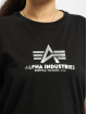 Alpha Industries T-Shirty Basic T Long Foil Print czarny