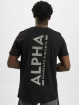 Alpha Industries T-Shirty Backprint Reflective czarny
