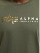 Alpha Industries T-Shirty Label Foil Print oliwkowy