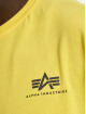 Alpha Industries T-skjorter Basic Small Logo gul