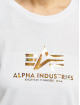 Alpha Industries T-skjorter New Basic Hol. Print hvit
