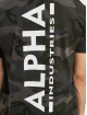 Alpha Industries T-skjorter Backprint Camo svart