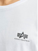 Alpha Industries Tričká Basic Small Logo biela
