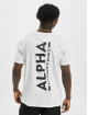 Alpha Industries Tričká Backprint biela