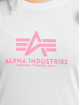 Alpha Industries Tričká New Basic Neon Print biela