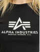 Alpha Industries Tričká dlhý rukáv Basic Cropped èierna