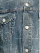 Balenciaga Jeansjacken Large Fit All Over Logo blau