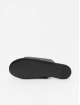 Balenciaga Sandalen Oval Flat Black Logo schwarz