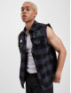 Brandit Chemise Ozzy Checkered Sleeveless noir