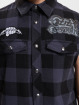 Brandit Košile Ozzy Checkered Sleeveless čern