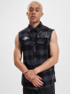 Brandit Skjorta Ozzy Checkered Sleeveless svart