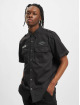Brandit Skjorte Luis Vintage Short Sleeve sort