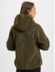 Brandit Transitional Jackets Ladies Teddyfleece Hood oliven