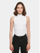 Build Your Brand Body Sleeveless Turtleneck blanc