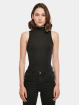 Build Your Brand Body Sleeveless Turtleneck musta