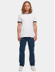 Build Your Brand Camiseta Ringer blanco