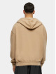 Build Your Brand Hoody Acid Washed Oversized beige