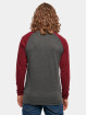 Build Your Brand Långärmat Contrast Raglan grå