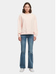 Build Your Brand Maglia Oversized Crewneck rosa chiaro