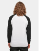Build Your Brand Pitkähihaiset paidat Contrast Raglan valkoinen