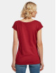 Build Your Brand T-paidat Ladies Wide Neck punainen