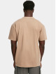 Build Your Brand T-shirt Acid Washed Heavy Oversized beige