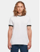 Build Your Brand T-shirt Ringer bianco
