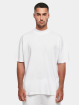 Build Your Brand T-shirt Oversized Mock Neck bianco