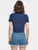 Build Your Brand T-Shirt Cropped bleu