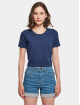 Build Your Brand T-Shirt Cropped bleu